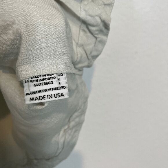 Esby Sea Salt Beige Poppy Sleeveless Wrap Surplice Top Women's Size Large - Picture 5 of 6